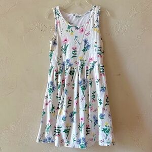 H&M Floral Sleeveless Kids Dress - White and Multicolor